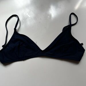 Navy Jcrew Bikini Top